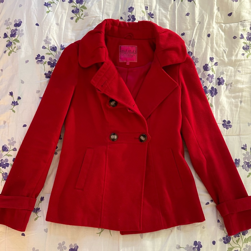 Red Pea Coat